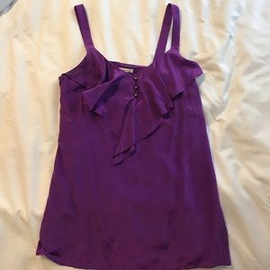 Purple Banana Republic ruffle top